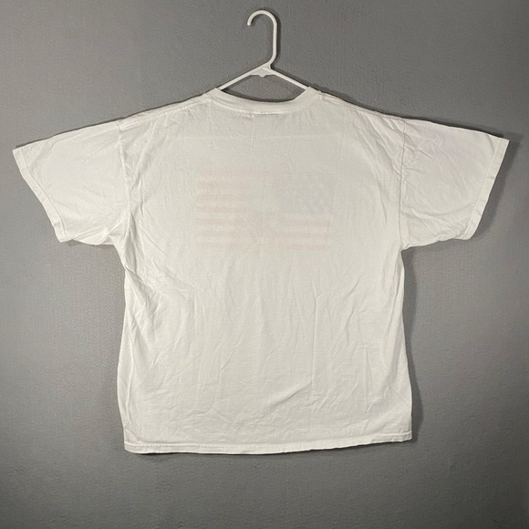 Vintage Disney Store Mickey Mouse American Flag White T Shirt USA Made Size XL - Picture 4 of 6